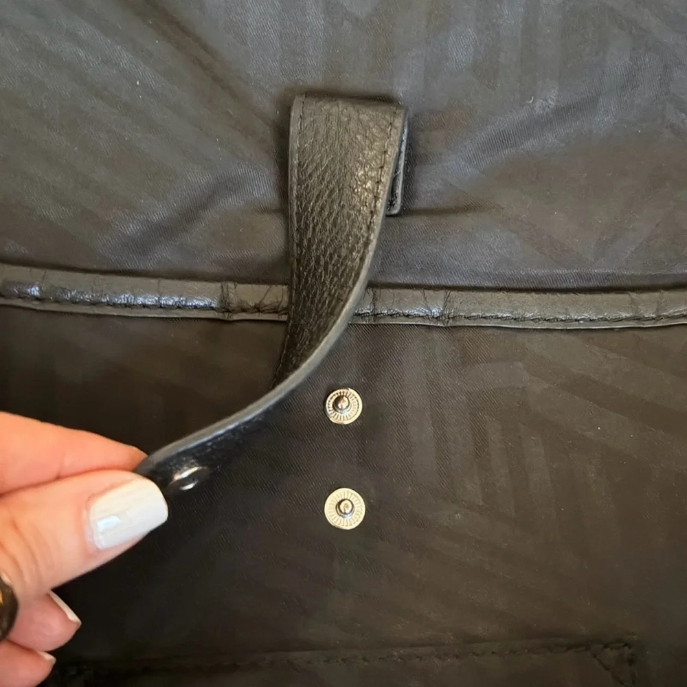 Rebecca Minkoff Julian Black Pebbled Leather Backpack Designer Large Preppy Goth